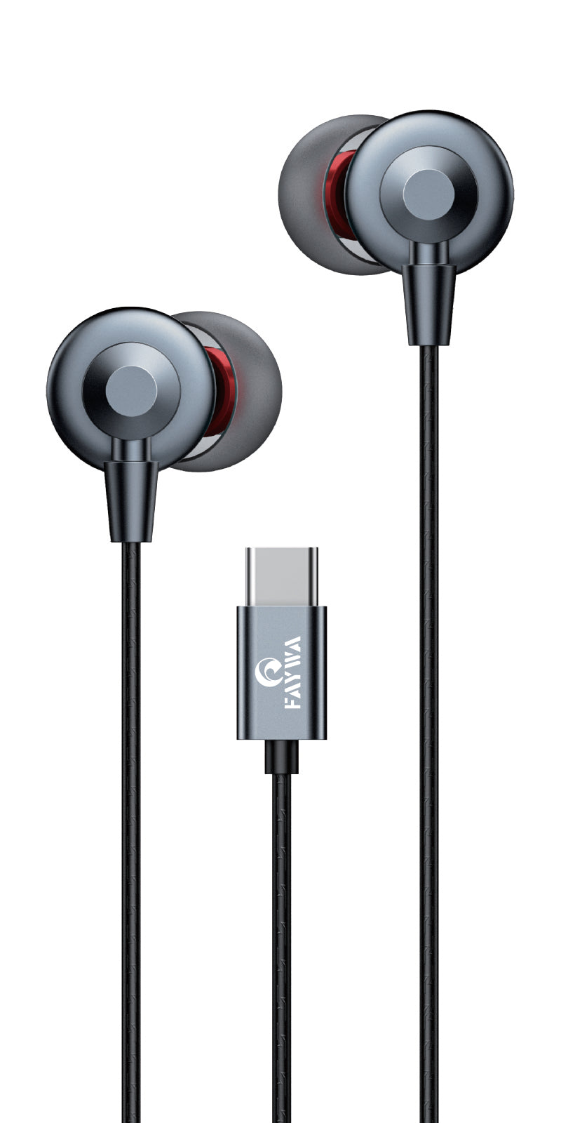 Dynamic Metal Wired Ear Phone Type C - My Store