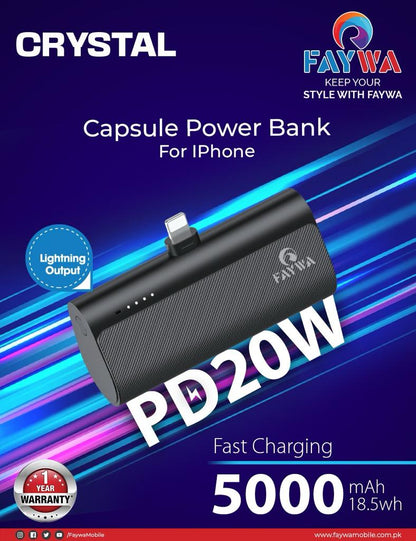 Crystal Capsule Power bank for iPhone - My Store